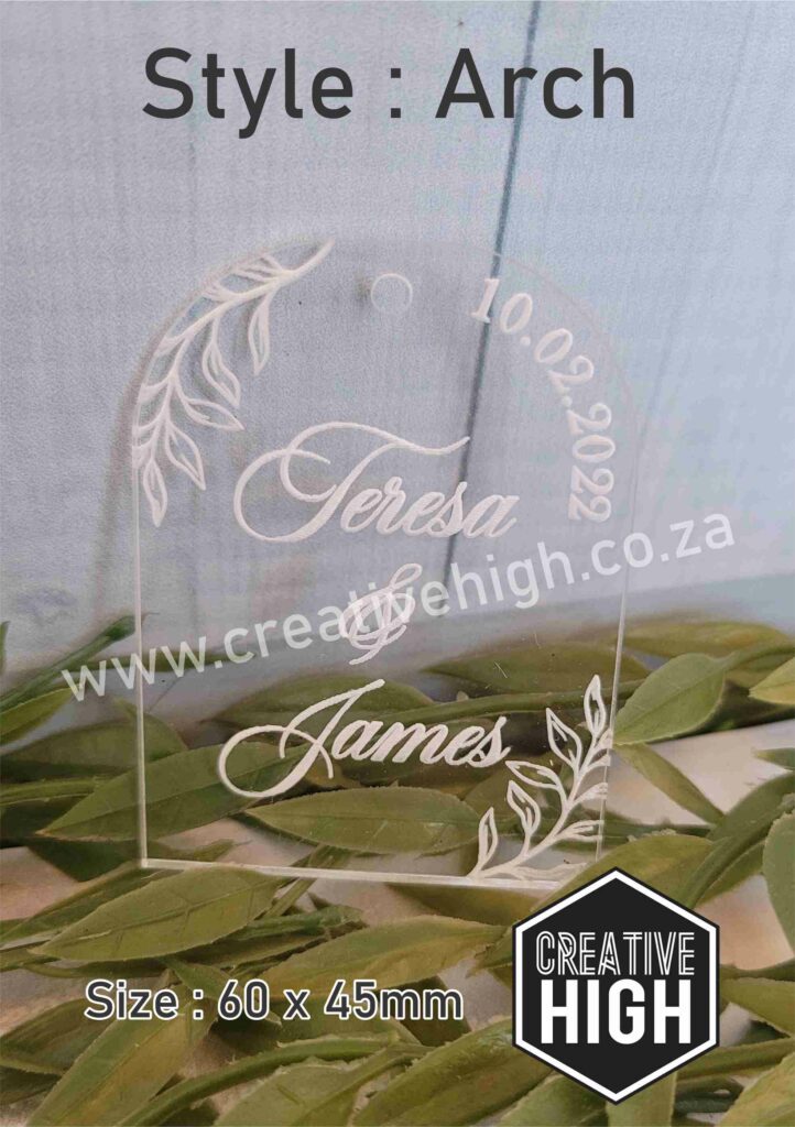 Clear Acrylic Tags & Keyrings – Creative High