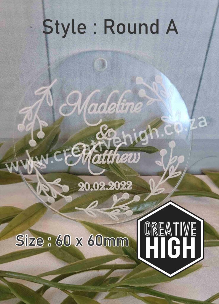 Clear Acrylic Tags & Keyrings – Creative High